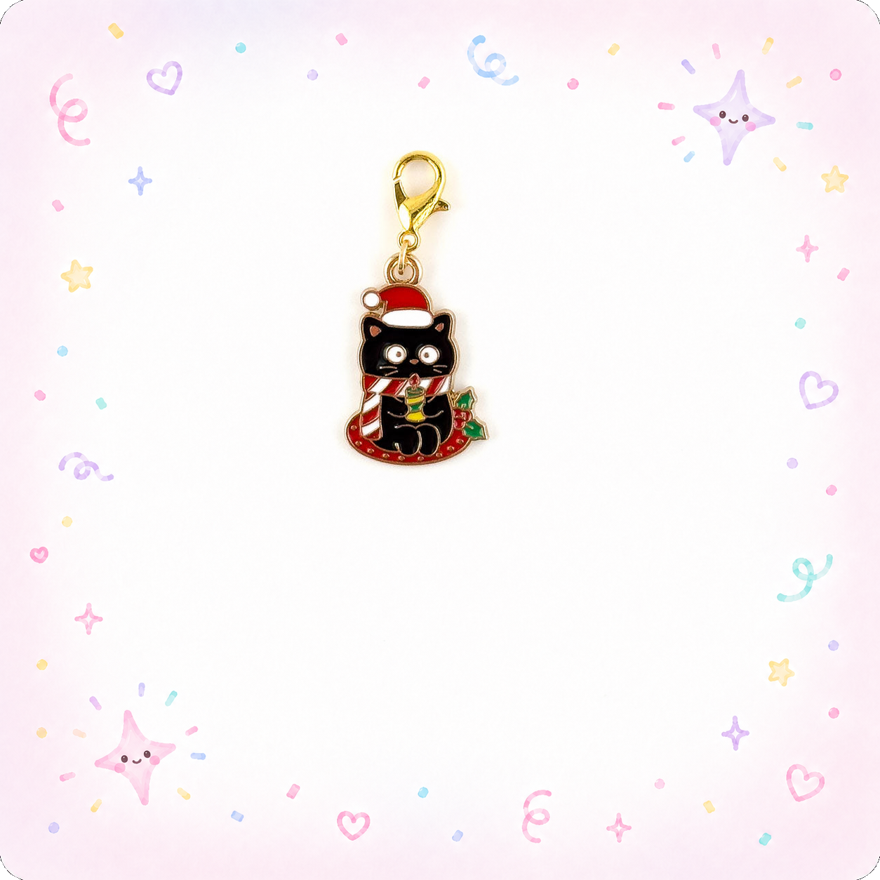 Cozy Kitty Charm Swapfinity Badge Reel Add-on - - Topperswap