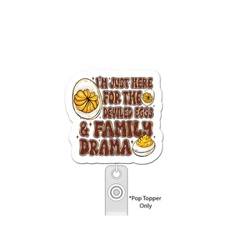 Deviled Egg Drama Diva Pop Topper