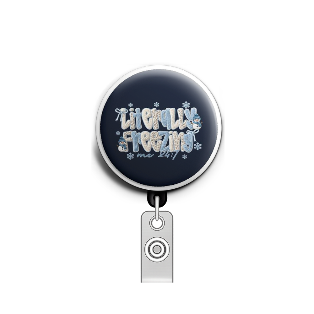 Frostbite Warrior Swapfinity Retractable ID Badge Reel - - Topperswap