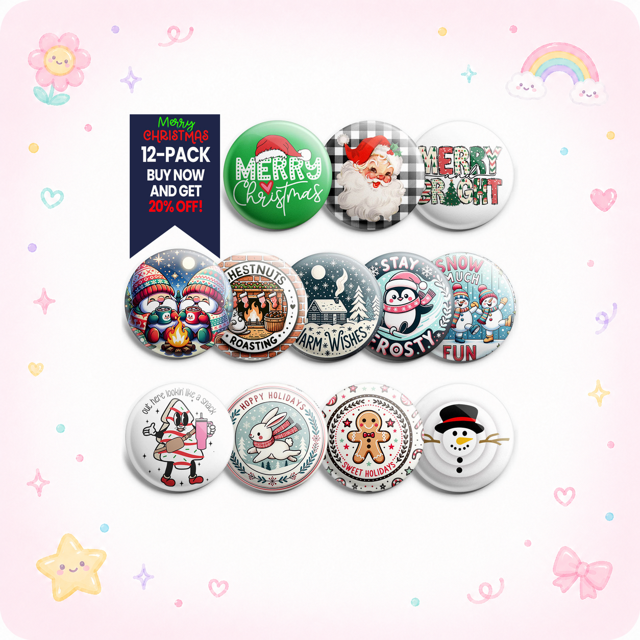 Ultimate Christmas Cozy Collection Topper 12-Pack (Save 20%) - - Topperswap