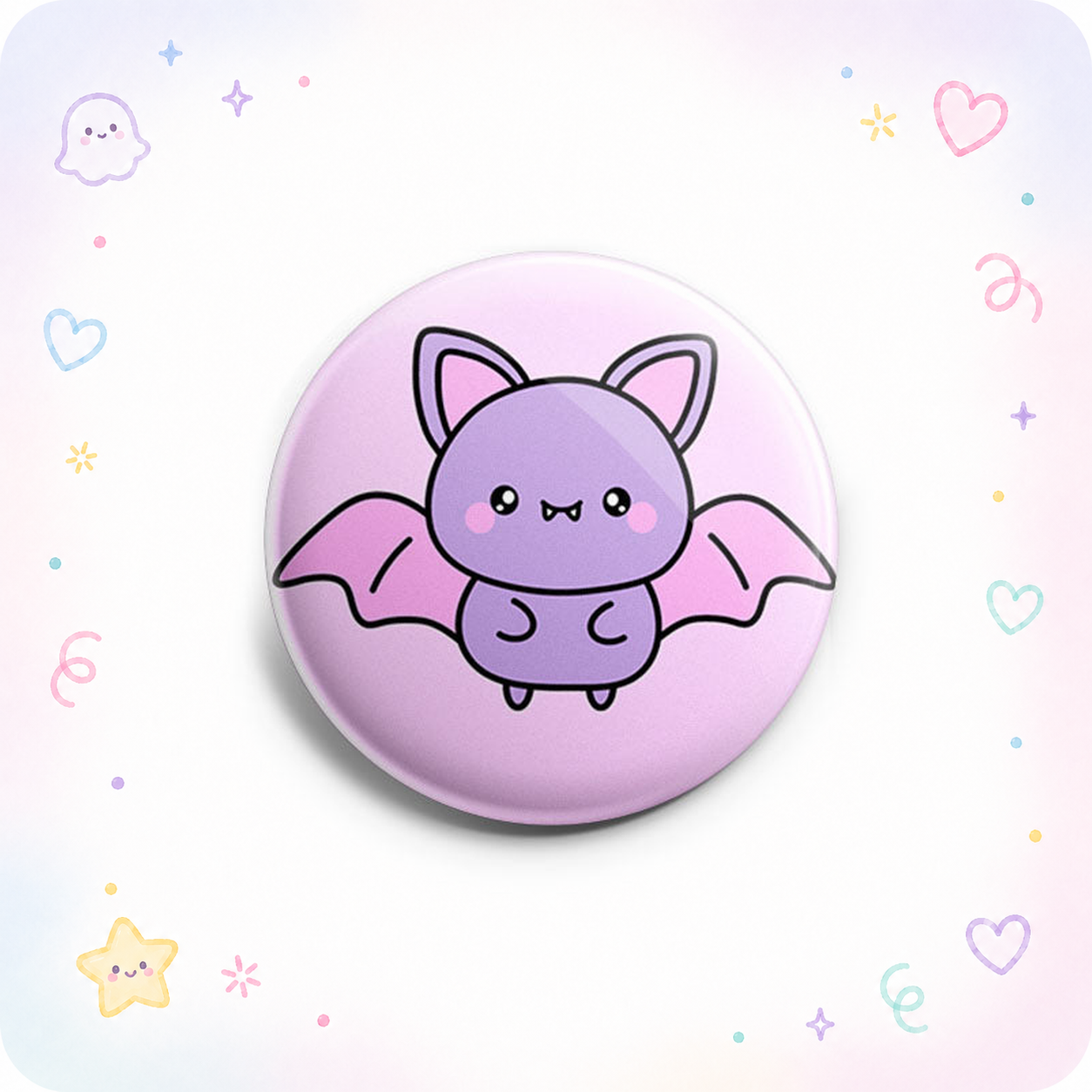 Purple Winged Cutie Bat Topper - - Topperswap