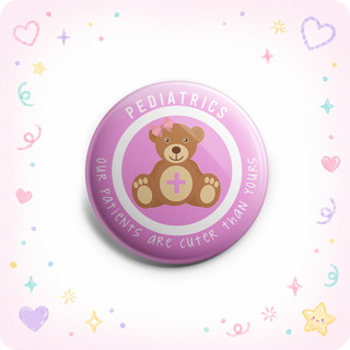 Pediatric Pink Teddy Bear Topper