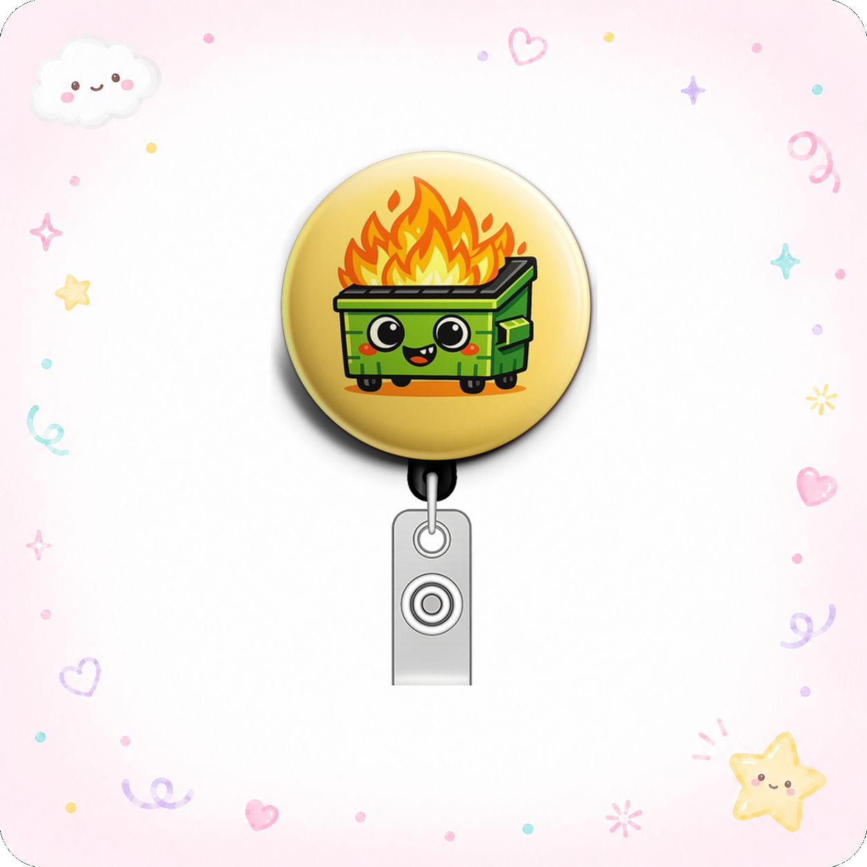 Chaos Coordinator Swapfinity Retractable ID Badge Reel - - Topperswap