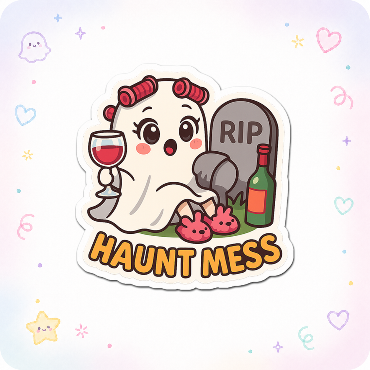 Haunt Mess Queen Sticker - - Topperswap