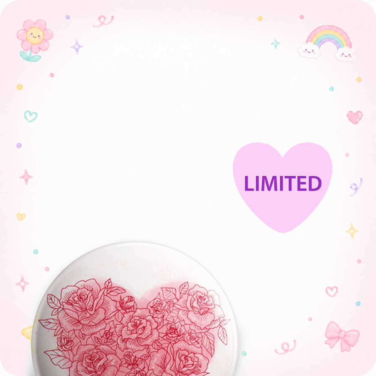 Heart Full Of Roses Valentine's Day Topper - Vault - - Topperswap