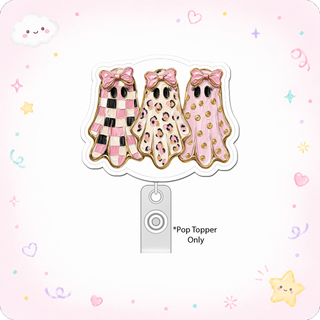 Preppy Coquette Ghosts Pop Topper