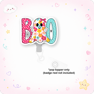 Groovy Flower Boo Pop Topper