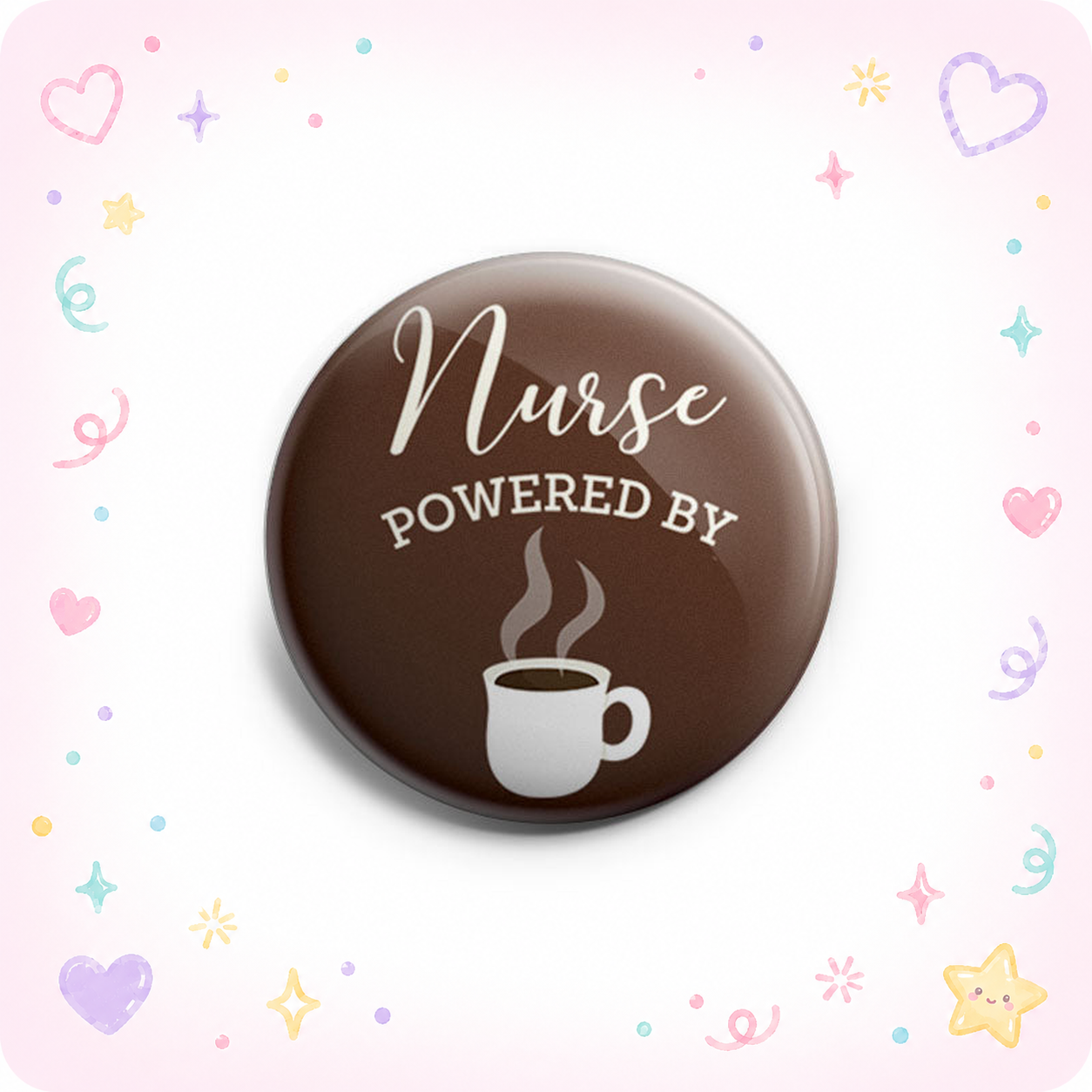 Nurse Powered by Coffee Topper - - Topperswap