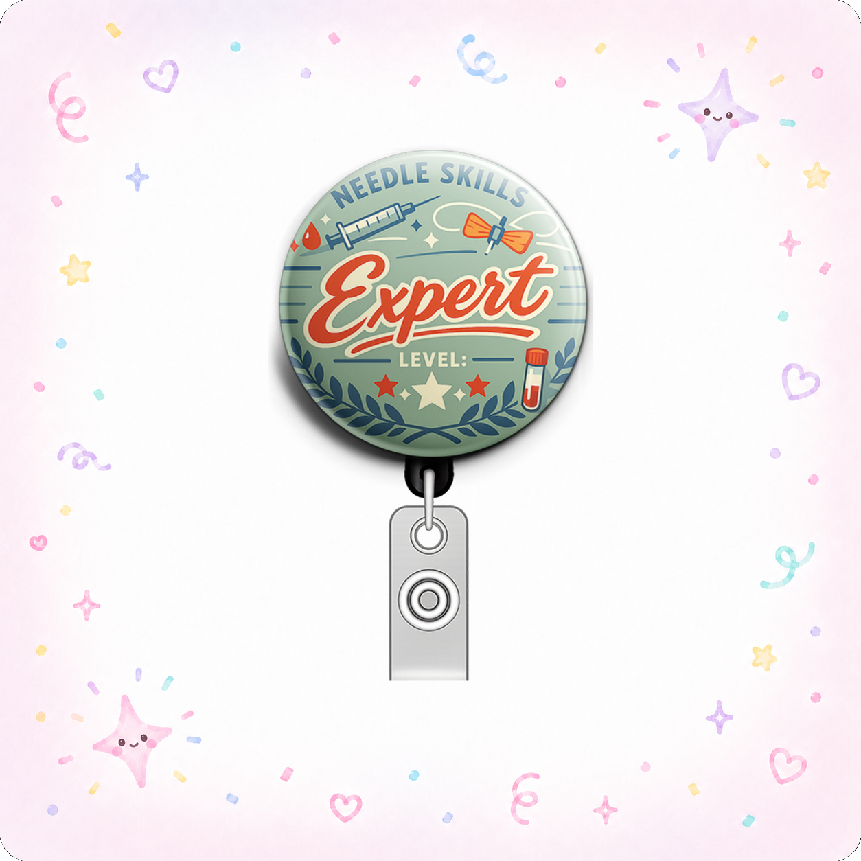 Needle Skills Level: Expert Swapfinity Retractable ID Badge Reel - - Topperswap