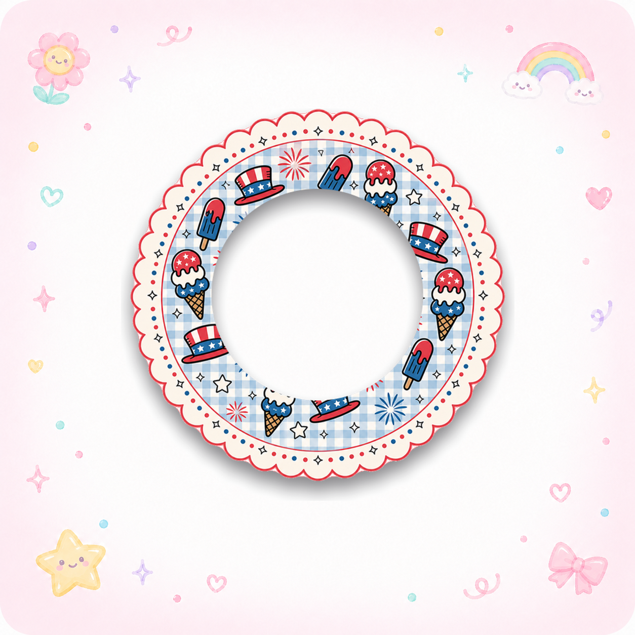 patriotic cartoon beagle Swapper Frame - - Topperswap