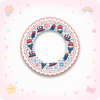 patriotic cartoon beagle Swapper Frame