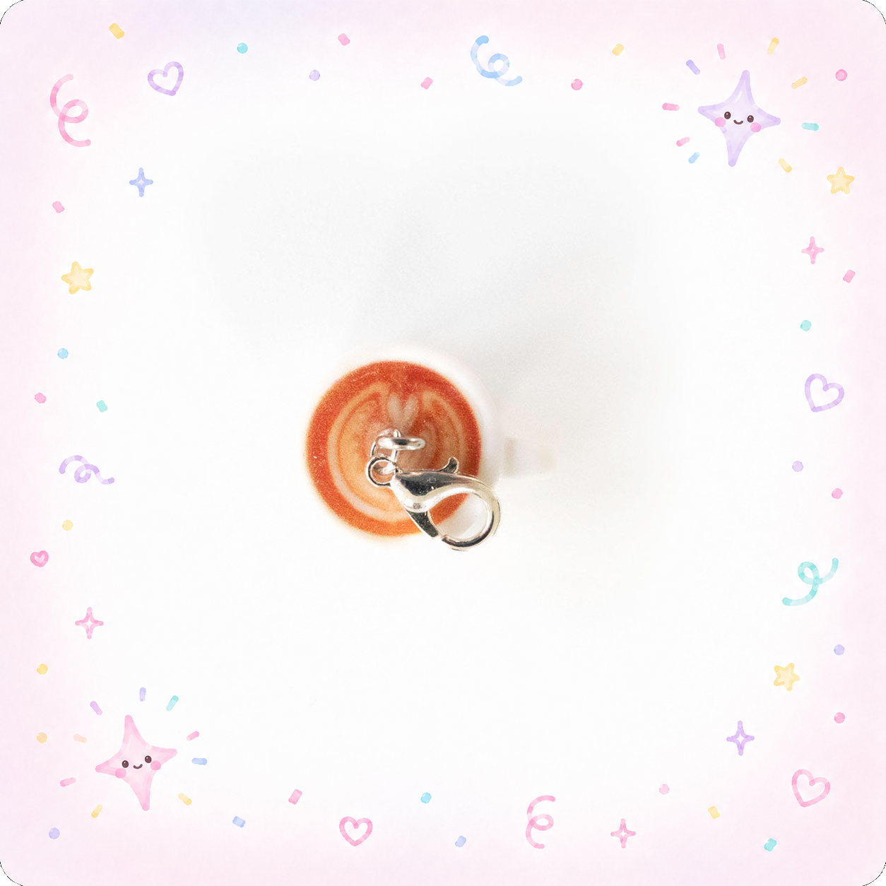 Tulip Latte Art Badge Reel Add-on - - Topperswap