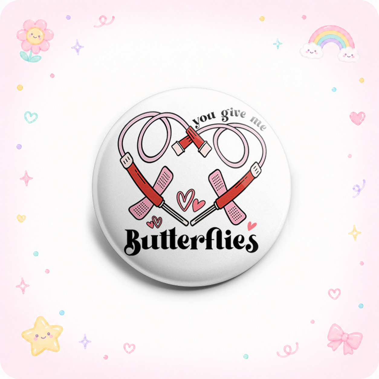 Butterfly Catheters - You Give Me Butterflies Topper - - Topperswap