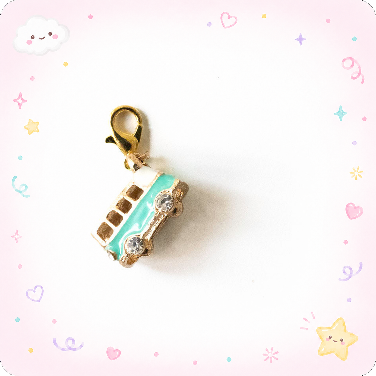 Beach Van Charm Badge Reel Add-on - - Topperswap