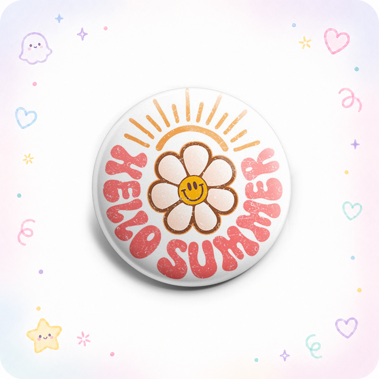 Hello Summer Daisy Flower Topper - - Topperswap