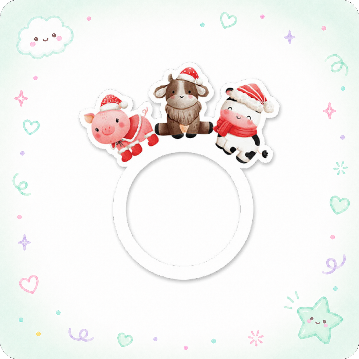 Santa Hat Farm Trio Swapper - - Topperswap