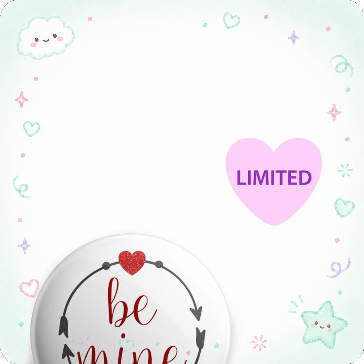 Be Mine Valentine's Day Topper - Vault - - Topperswap