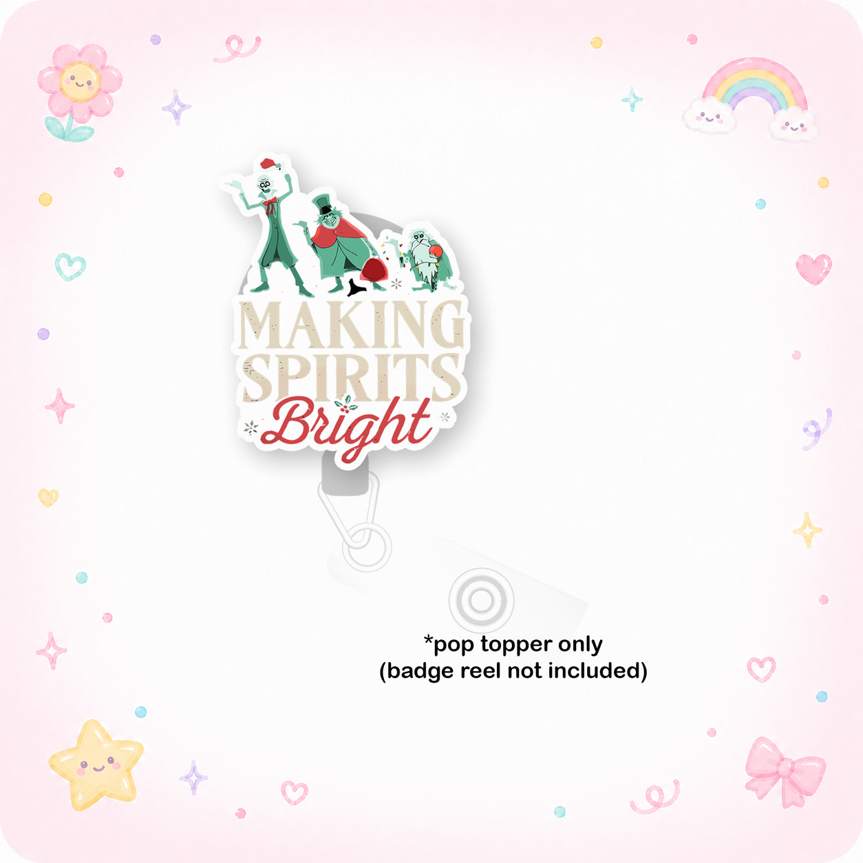 Making Spirits Bright (Light) Pop Topper - - Topperswap