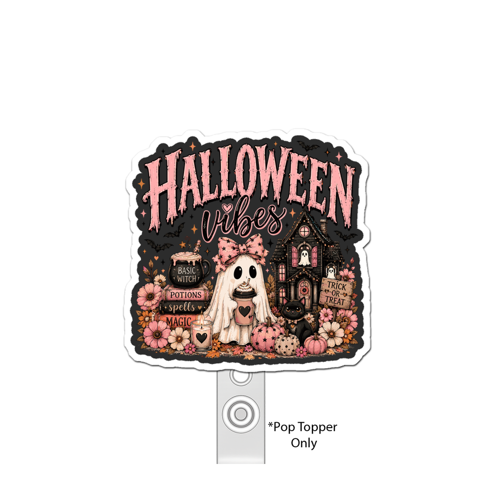Spooky Vibes Witch Pop Topper