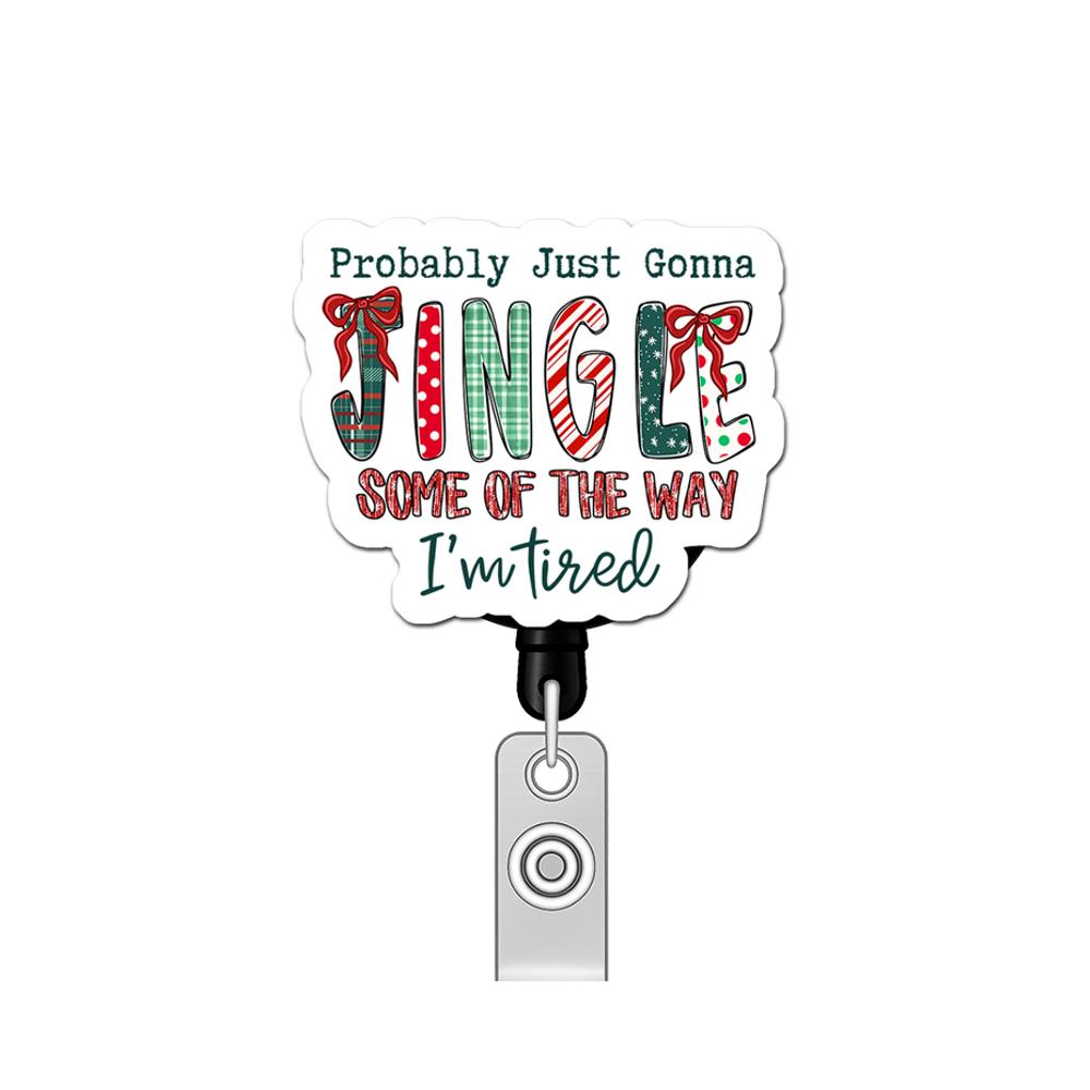 Jingle Jangle Warrior Pop Topper Swapfinity Retractable ID Badge Reel