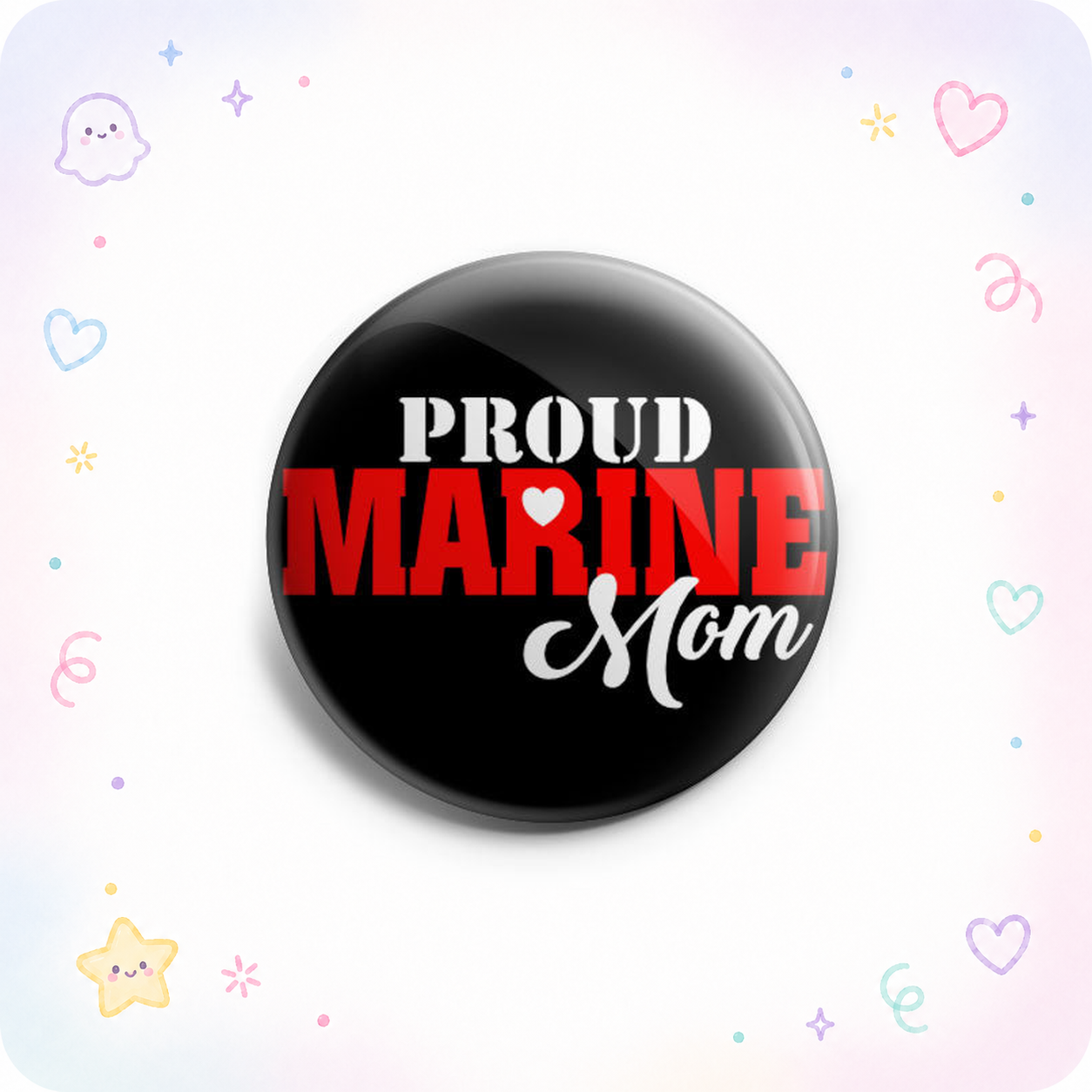 Proud Marine Mom Topper - - Topperswap