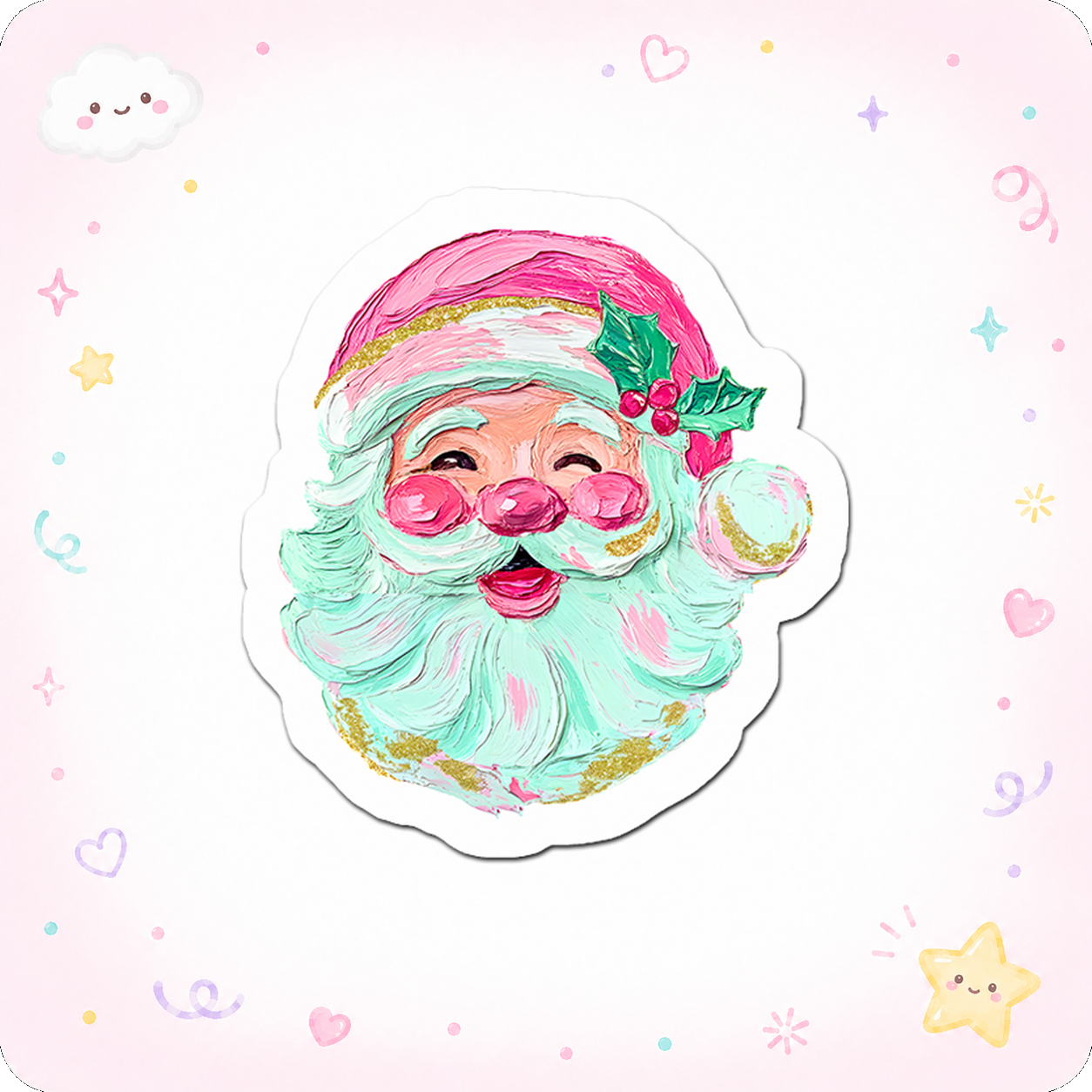 Festive Jolly Boss Sticker - - Topperswap