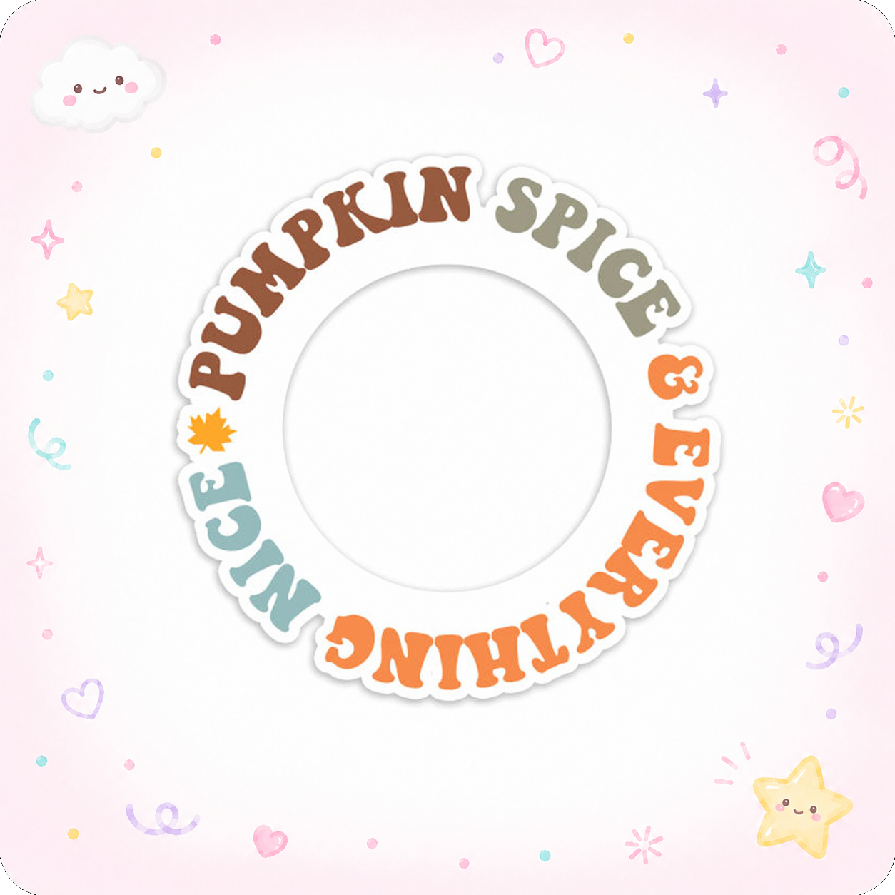 Pumpkin Spice Swapfinity Swapper Frame - - Topperswap