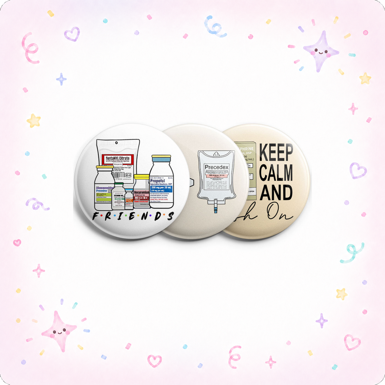 Inside Humor Nurse Topper 3-Pack (Save 5%) - - Topperswap