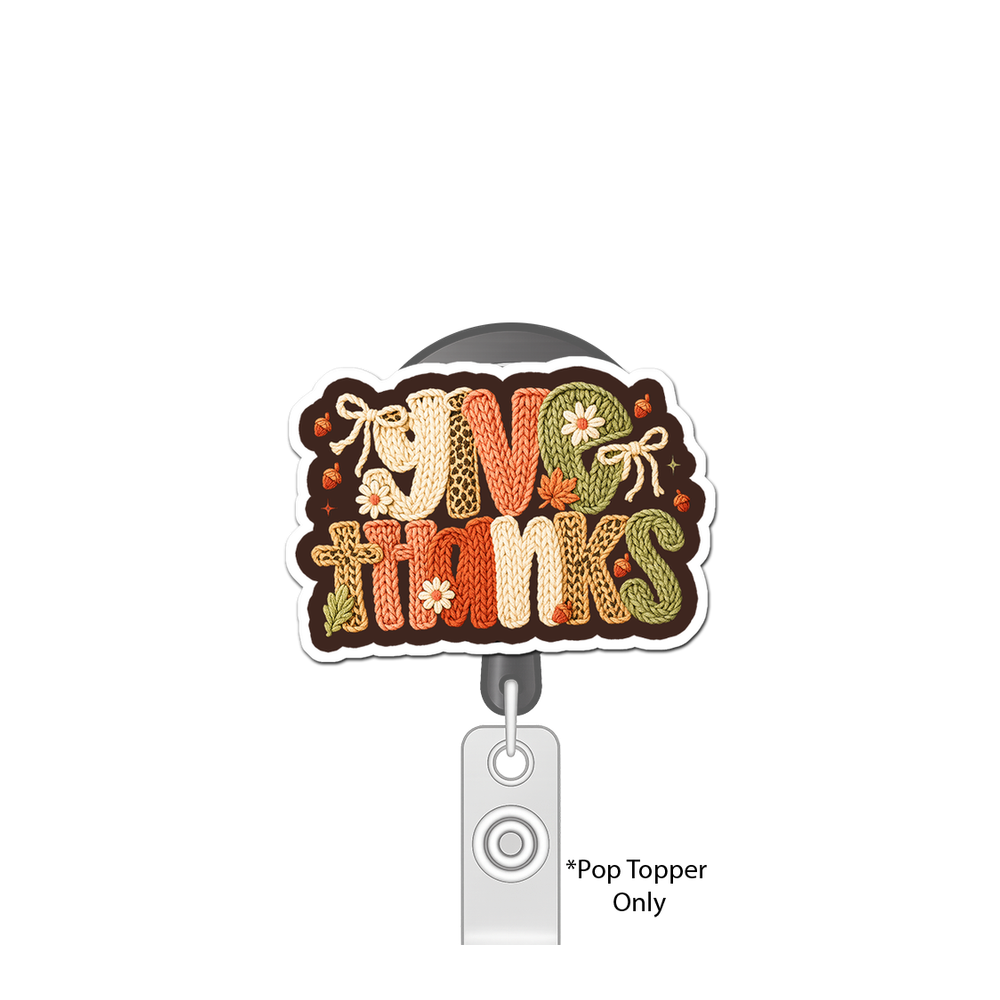 Thanksgiving Gratitude Guru Pop Topper - - Topperswap