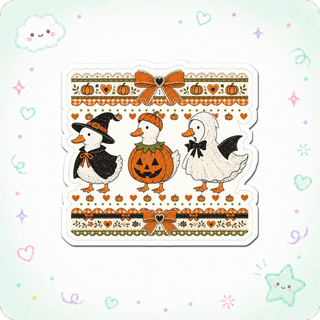 Halloween Goose Parade Sticker