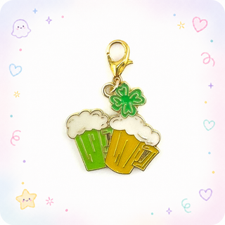 Lucky Cheers St. Patrick’s Day Beer Charm Swapfinity Badge Reel Add-on