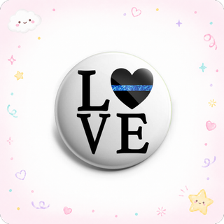 Thin Blue Line LOVE Emblem Topper