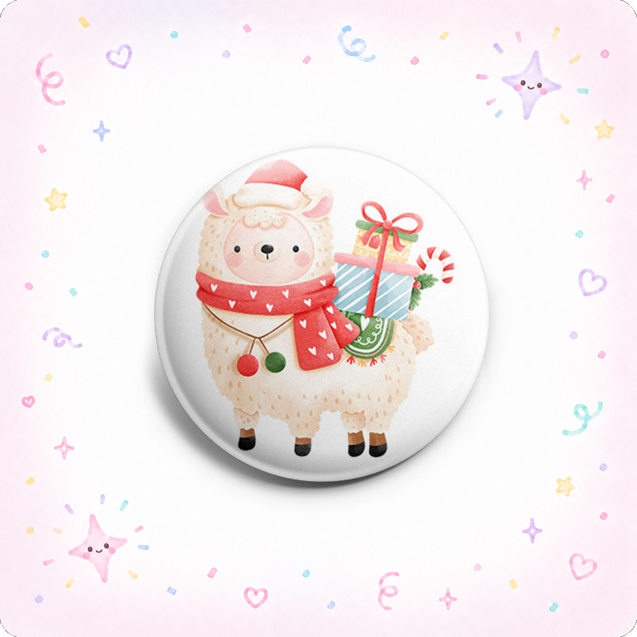 Santa Llama's Gift Ride Topper - - Topperswap