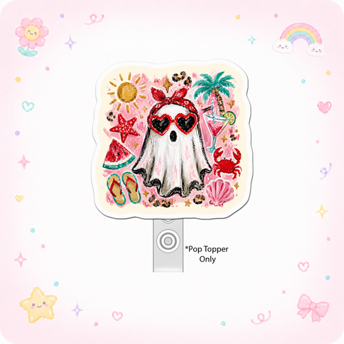 Tropical Ghost Getaway Pop Topper