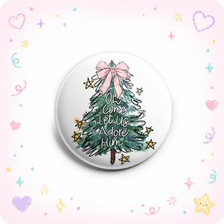 Oh Come Let Us Adore Him - Christmas Tree Topper