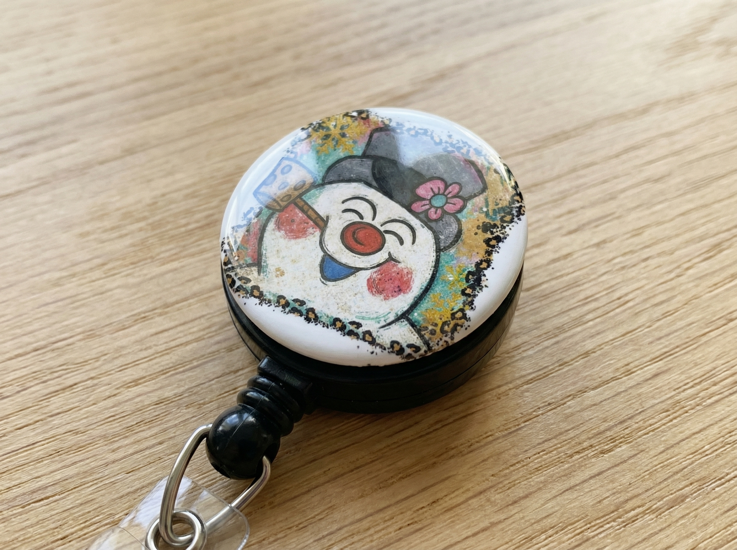 Frosty Fun Swapfinity Retractable ID Badge Reel - - Topperswap