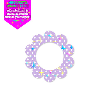 Purple Polka Dot Easter Swapper
