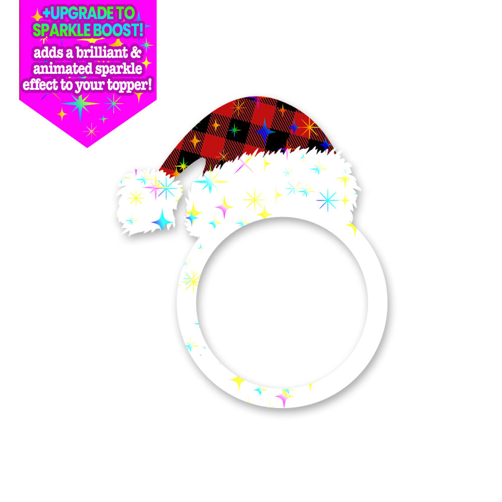 Plaid Santa Hat Swapper - Make it Sparkle - Topperswap