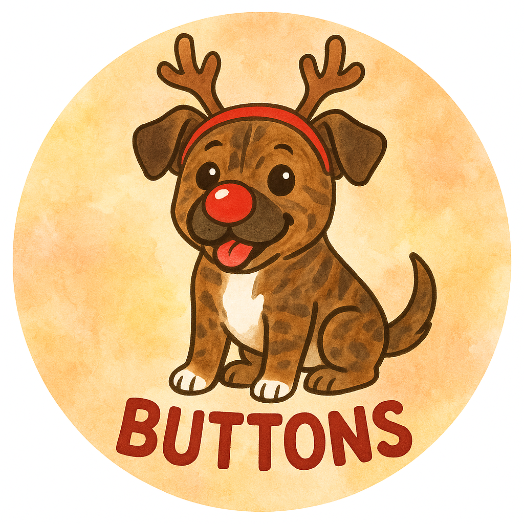 my pet dressed as a reindeer with a shiny red nose