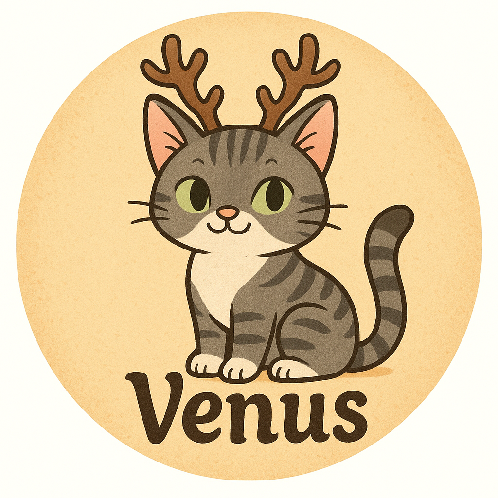 Venus with reindeer antlers