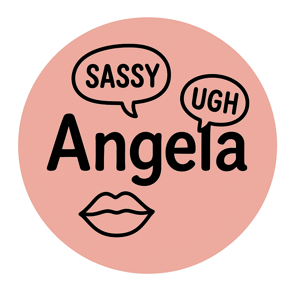 A personalized design prominently featuring the name "Angela…