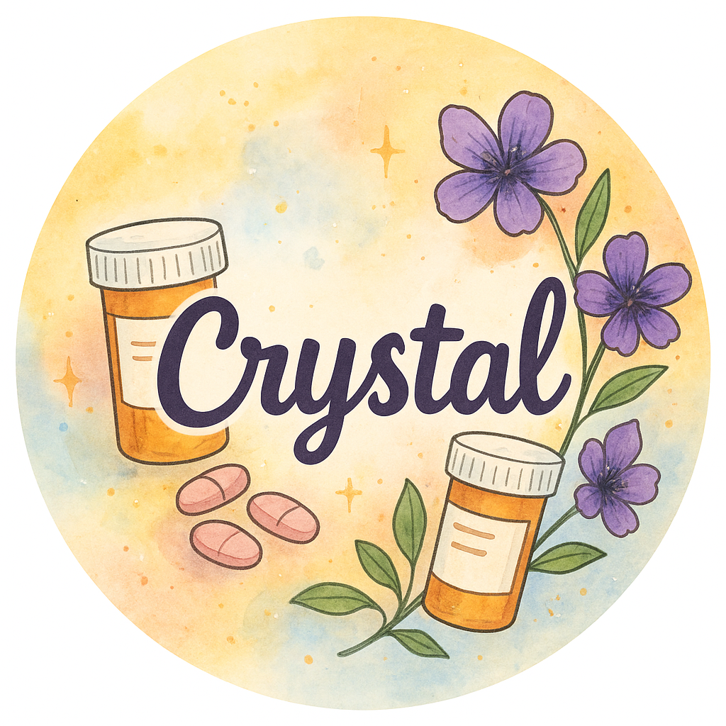 A personalized design prominently featuring the name "Crysta…