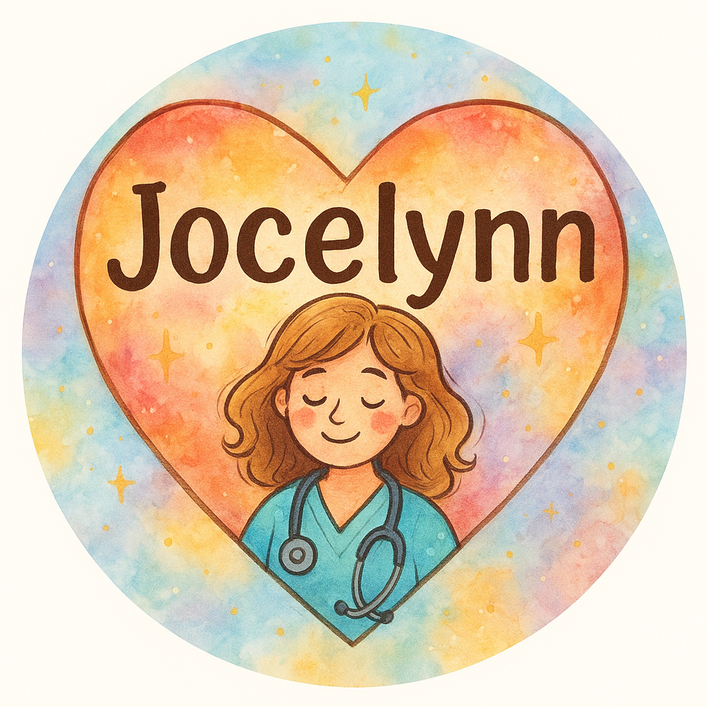 Jocelynn inside of a big heart with stethoscope  Include the…