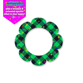 Cool Winter Green Plaid Swapper
