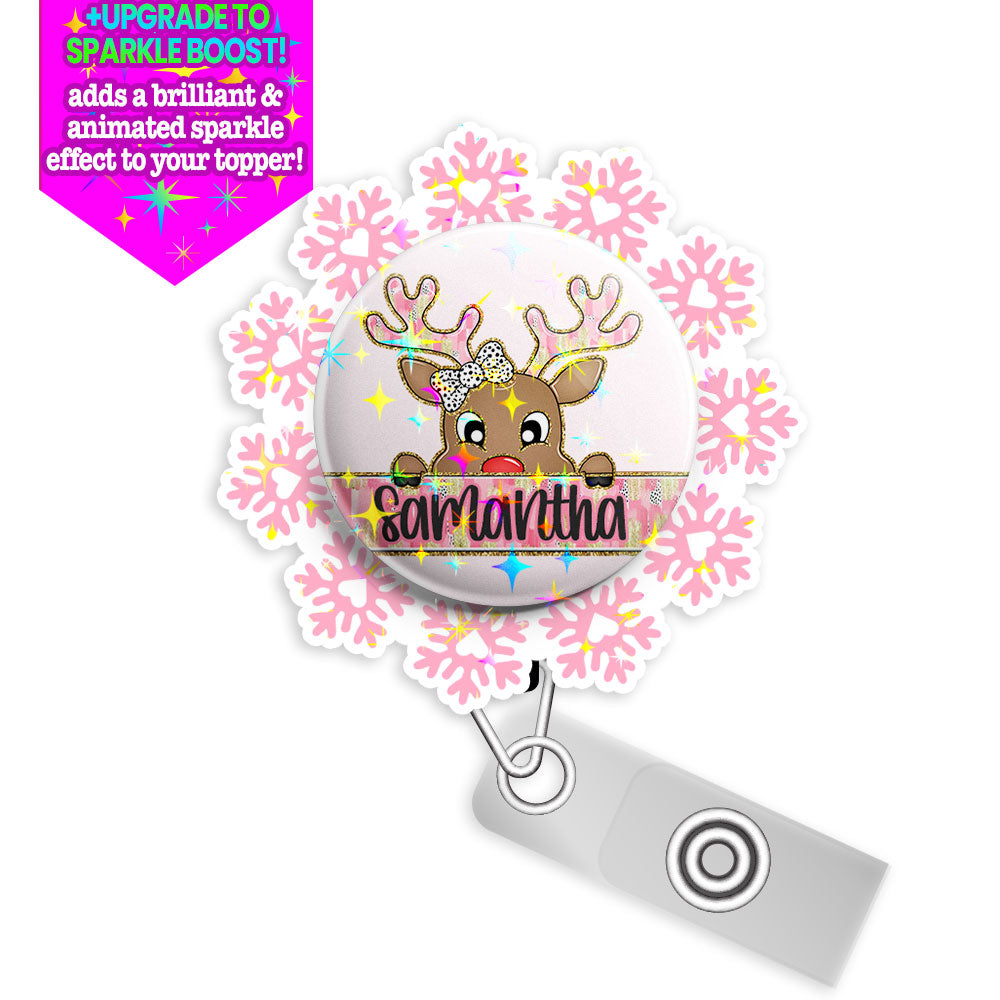 The Name & Frame of the Month Exclusive Club + FREE Swapfinity Badge Reel - Make Them Sparkle! / Slide Clip - Topperswap