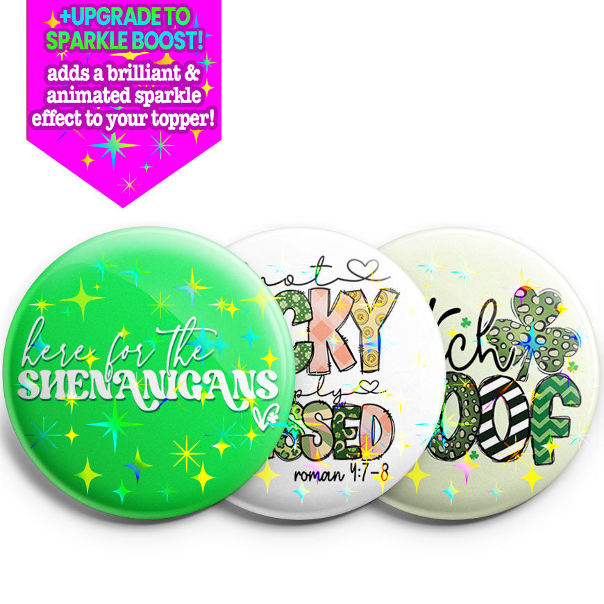 Shenanigans & Blessings Topper 3-Pack (Save 5%) - Make Them Sparkle - Topperswap