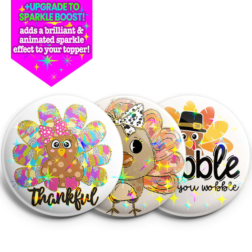 Thankful Trio Topper 3-Pack (Save 5%) - Make Them Sparkle - Topperswap