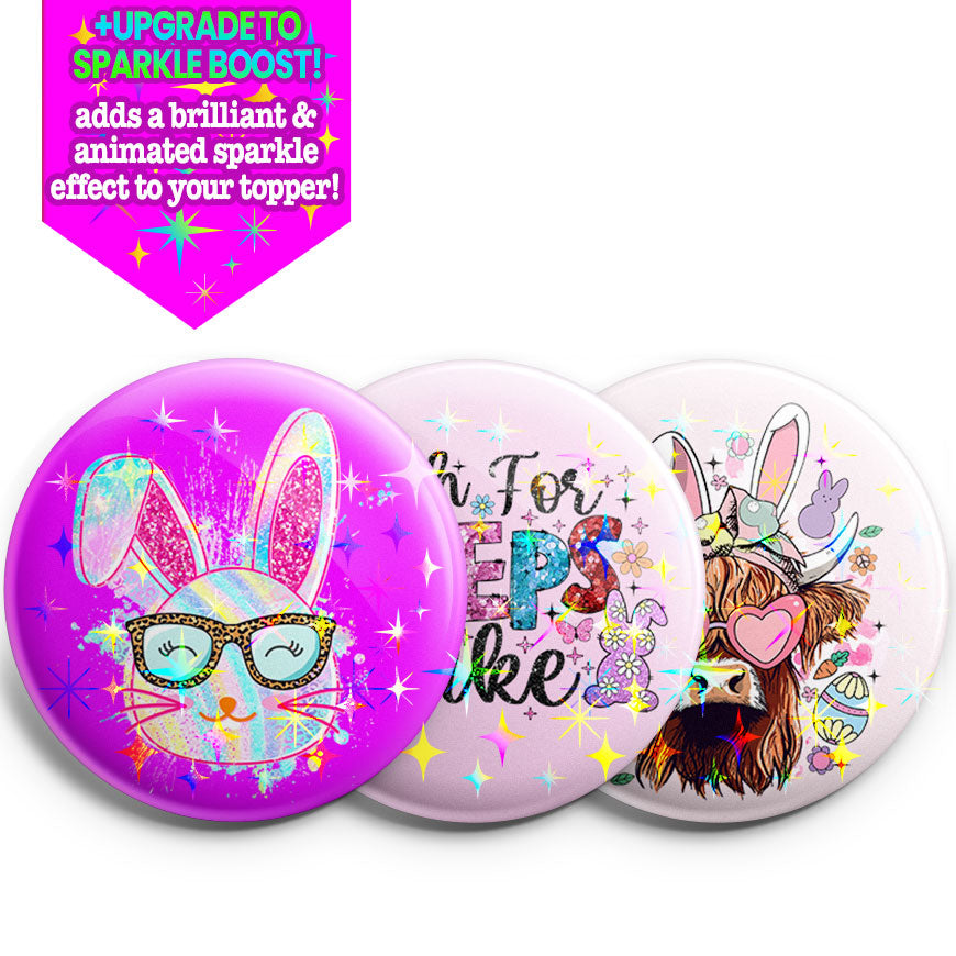 Vibrant Easter Trio Topper 3-Pack - Make Them Sparkle - Topperswap