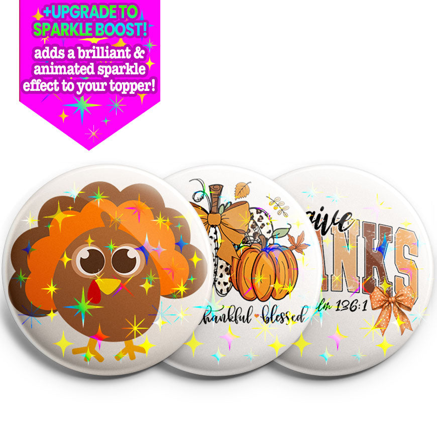 Harvest Blessings Topper 3-Pack (Save 5%) - Make Them Sparkle - Topperswap