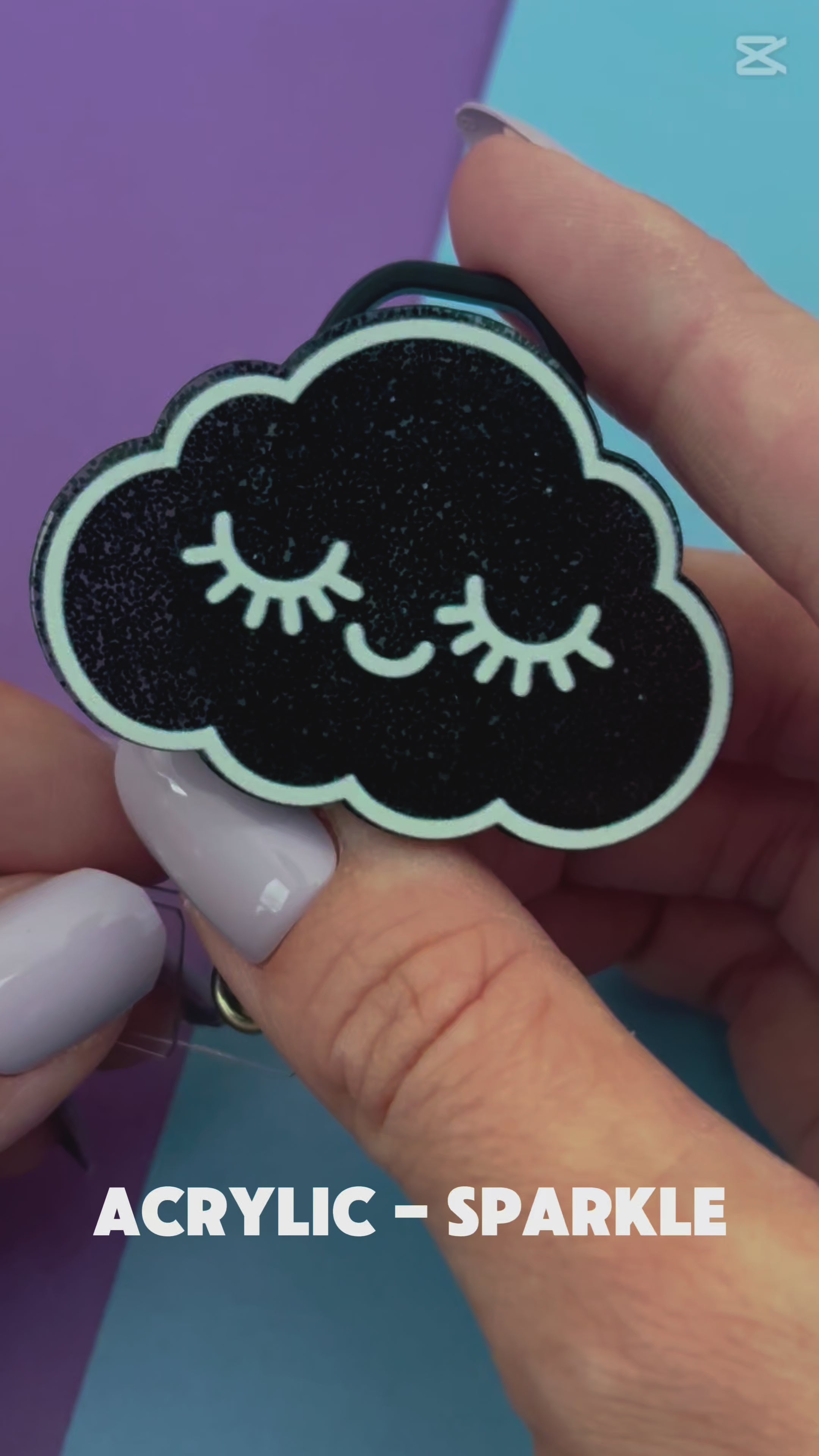 Black Cloud Pop Topper - - Topperswap